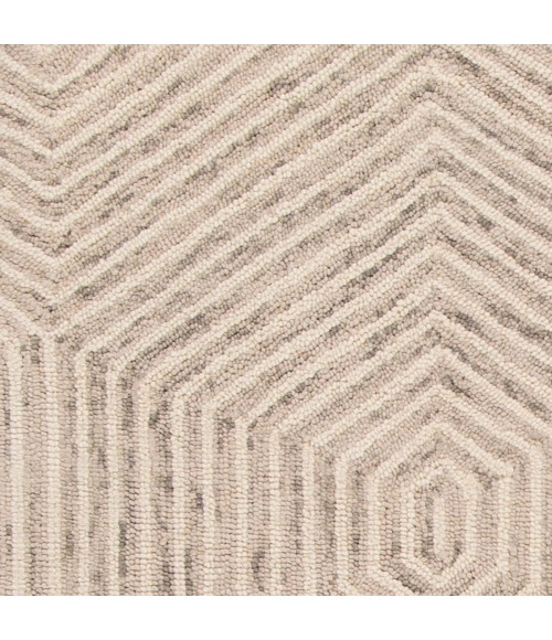Kas Gramercy Gra1607 Area Rug Kas Gramercy 1607 Ivory Honeycomb Area Rug 27" X 45"