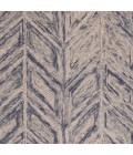Kas Gramercy Gra1611 Area Rug Kas Gramercy 1611 Blue Heather Herringbone Area Rug 5' x 7'