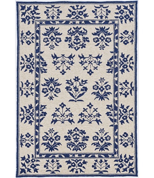 Kas Harbor 4208 Sand/Blue Haven Area Rug 5' x 7'6"