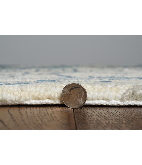 Kas Harbor 4211 Ivory/Teal Palms Area Rug 7'6" Round