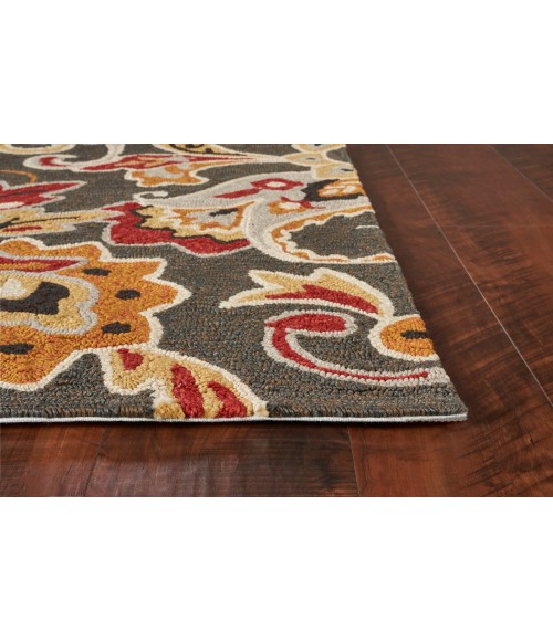 Kas Harbor 4213 Taupe Flora Area Rug 3'3" x 5'3"