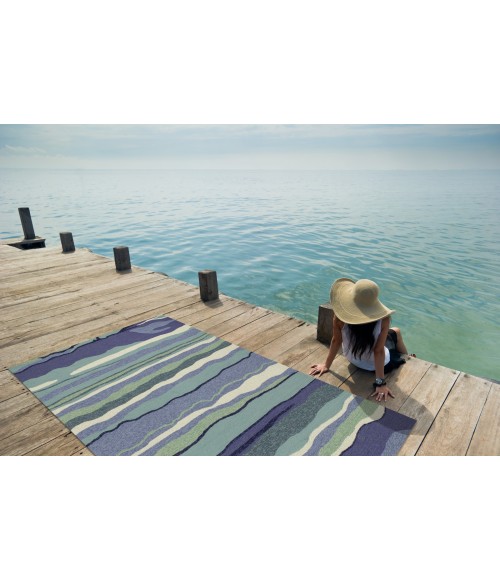 Kas Harbor Har4216 Area Rug Kas Harbor 4216 Ocean Lagoon Area Rug 2' x 3'