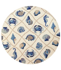 Kas Harbor Har4217 Area Rug 7 ft. 6 in. Round