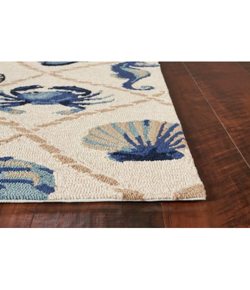 Kas Harbor 4217 Sand Seaside Area Rug 7'6" Round