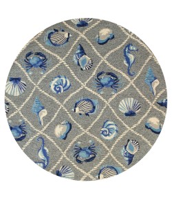 Kas Harbor Har4219 Area Rug 7 ft. 6 in. Round