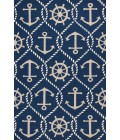 Kas Harbor Har4220 Area Rug Kas Harbor 4220 Navy Marina Area Rug 2' x 3'