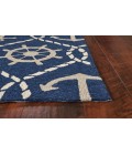 Kas Harbor Har4220 Area Rug Kas Harbor 4220 Navy Marina Area Rug 2' x 3'