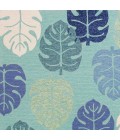 Kas Harbor 4228 Turquoise Palms Area Rug 7'6" Round