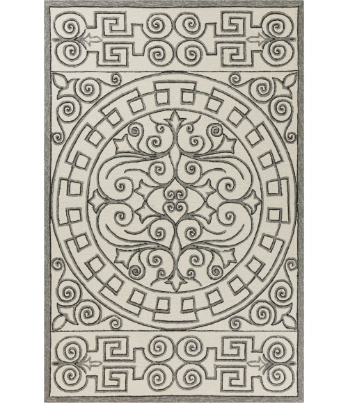 Kas Harbor 4246 Ivory/Grey Irongate Area Rug 3'3" x 5'3"