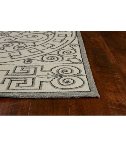 Kas Harbor 4246 Ivory/Grey Irongate Area Rug 3'3" x 5'3"