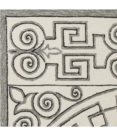 Kas Harbor 4246 Ivory/Grey Irongate Area Rug 3'3" x 5'3"