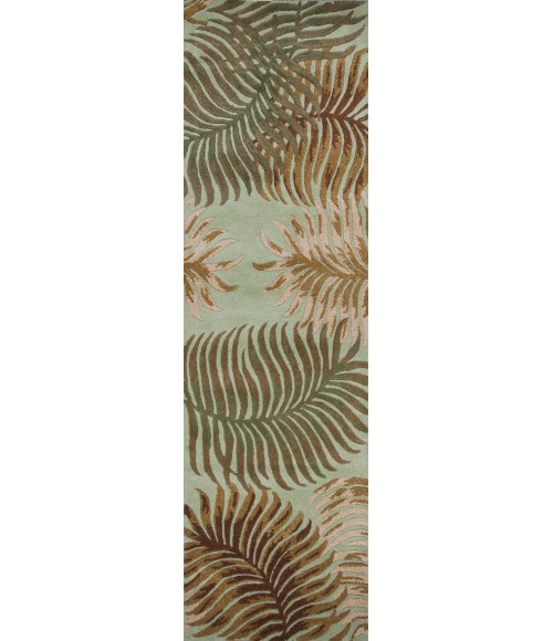 Kas Havana 2612 Aqua Fern View Area Rug 30" X 50"