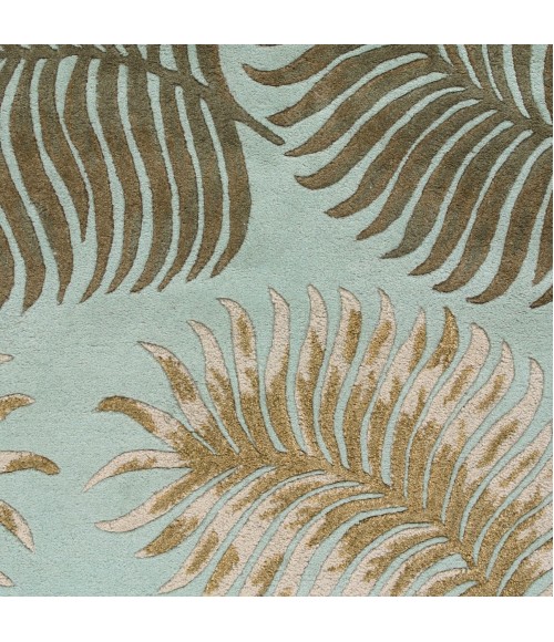 Kas Havana 2612 Aqua Fern View Area Rug 30" X 50"