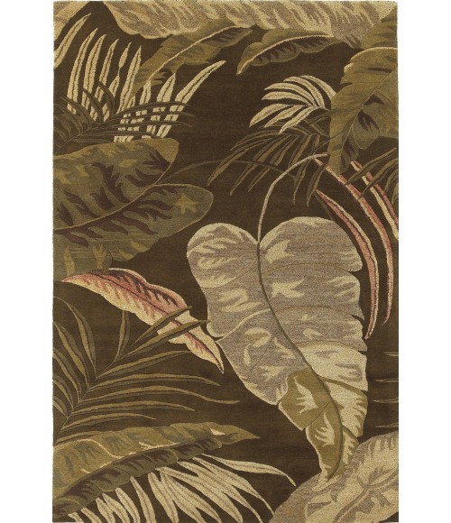 Kas Havana 2615 Mocha Rainforest Area Rug 7'6" Round