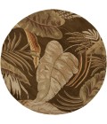 Kas Havana 2615 Mocha Rainforest Area Rug 7'6" Round