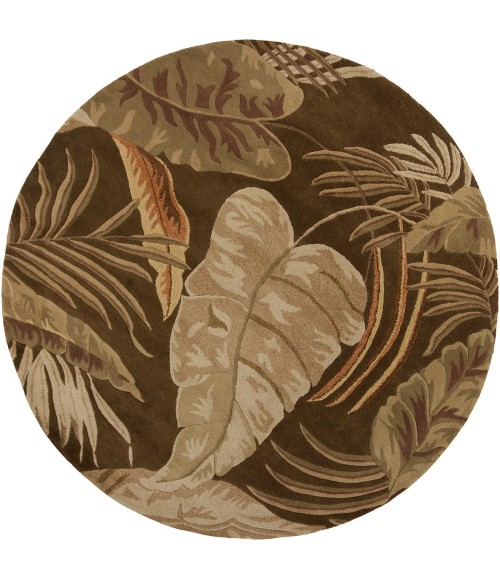 Kas Havana 2615 Mocha Rainforest Area Rug 7'6" Round