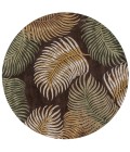 Kas Havana 2617 Espresso Fern View Area Rug 30" X 50"