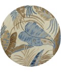 Kas Havana 2624 Ivory/Blue Rainforest Area Rug 30" X 50"