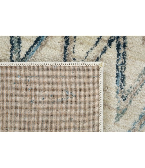 Kas Heritage Her9364 Area Rug Kas Heritage 9364 Ivory/Blue Chevron Area Rug 2'2" x 7'11" Runner