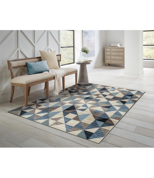 Kas Heritage 9365 Blue/Grey Scope Area Rug 7'7" x 7'7"RO