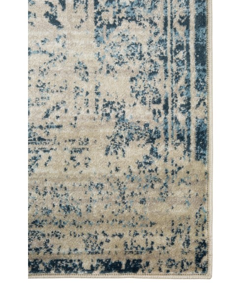 Kas Heritage Her9367 Area Rug Kas Heritage 9367 Ivory/Blue Elegance Area Rug 5'3" x 7'8"