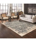 Kas Heritage 9372 Ivory/Blue Anna Area Rug 5'3" x 7'8"