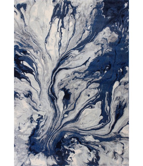 Kas Illusions 6201 Blue Watercolors Area Rug 6'7" x 9'6"