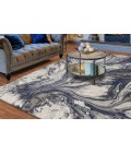 Kas Illusions 6202 Grey Watercolors Area Rug 6'7" x 9'6"