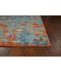 Kas Illusions 6208 Blue/Coral Elements Area Rug 6'7" x 9'6"