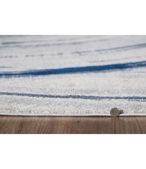 Kas Illusions 6219 Ivory/Blue Elements Area Rug 6'7" x 9'6"