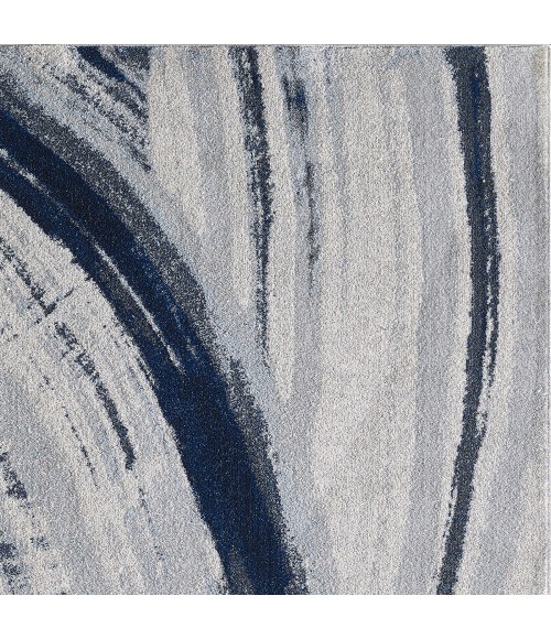 Kas Illusions 6219 Ivory/Blue Elements Area Rug 6'7" x 9'6"