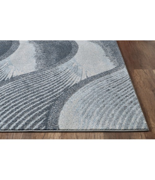 Kas Illusions 6223 Grey/Blue Breeze Area Rug 6'7" x 9'6"