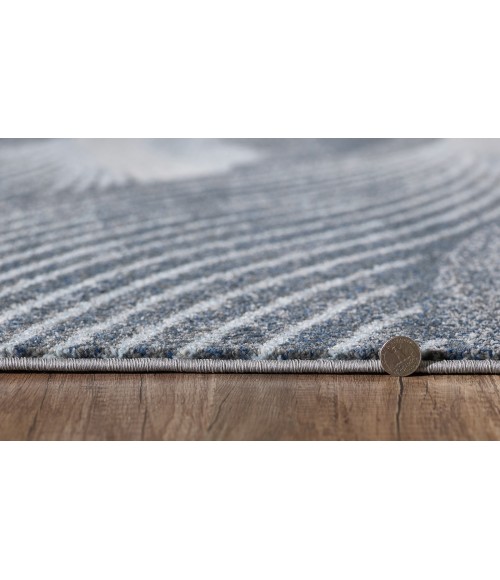 Kas Illusions 6223 Grey/Blue Breeze Area Rug 6'7" x 9'6"