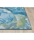 Kas Illusions 6225 Teal Stone Area Rug 5'3" x 7'7"