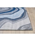 Kas Illusions Ill6227 Area Rug Kas Illusions 6227 Blue/Grey Marble Area Rug 3'3" x 4'11"