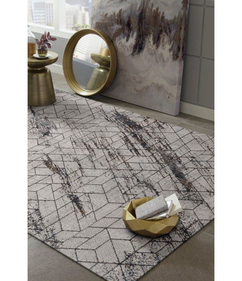 Kas Inspire Ins7503 Area Rug Kas Inspire 7503 Ivory Elliott Area Rug 5'3" x 7'7"