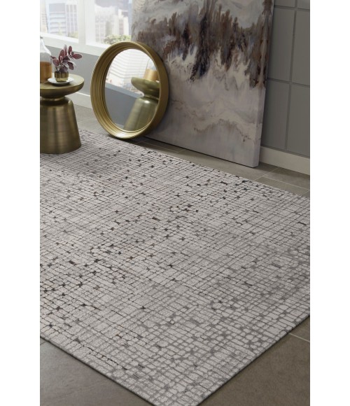Kas Inspire Ins7505 Area Rug Kas Inspire 7505 Grey Tribeca Area Rug 3'3" x 4'7"