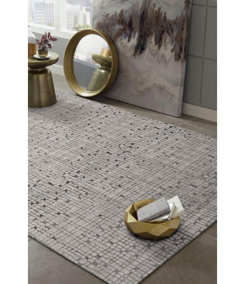 Kas Inspire Ins7505 Area Rug Kas Inspire 7505 Grey Tribeca Area Rug 3'3" x 4'7"