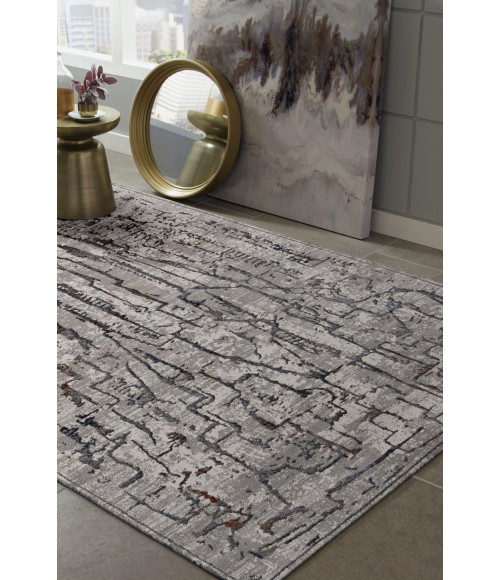 Kas Inspire Ins7506 Area Rug Kas Inspire 7506 Grey Expressions Area Rug 7'10" x 10'10"
