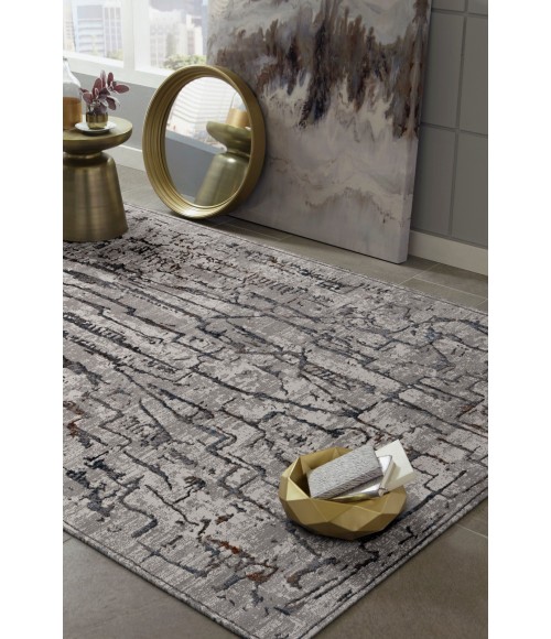 Kas Inspire Ins7506 Area Rug Kas Inspire 7506 Grey Expressions Area Rug 7'10" x 10'10"