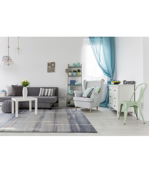 Kas Landscapes Lan5900 Area Rug Kas Landscapes 5900 Blue Contempo Area Rug 7'10"X 10'10"