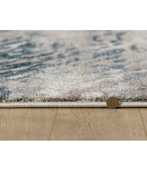 Kas Landscapes Lan5910 Area Rug Kas Landscapes 5910 Blue/Ivory Mirage Area Rug 7'10"X 10'10"