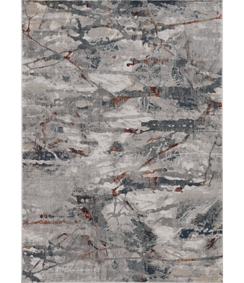 Kas Lara Lar7254 Area Rug Kas Lara 7254 Grey/Brick Whisper 3'3" x 4'7"