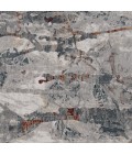 Kas Lara Lar7254 Area Rug Kas Lara 7254 Grey/Brick Whisper 3'3" x 4'7"