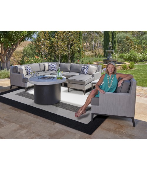 Kas Libby Langdon Hamptons 5228 Charcoal Highview Area Rug 8' x 11'