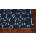 Kas Libby Langdon Hamptons 5230 Navy Groovy Gate Area Rug 6'6" x 9'6"