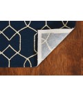 Kas Libby Langdon Hamptons 5230 Navy Groovy Gate Area Rug 6'6" x 9'6"