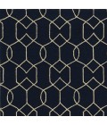 Kas Libby Langdon Hamptons 5230 Navy Groovy Gate Area Rug 6'6" x 9'6"