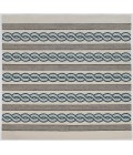Kas Libby Langdon Hamptons 5235 Ivory/Spa Cable Knit Area Rug 8' x 11'