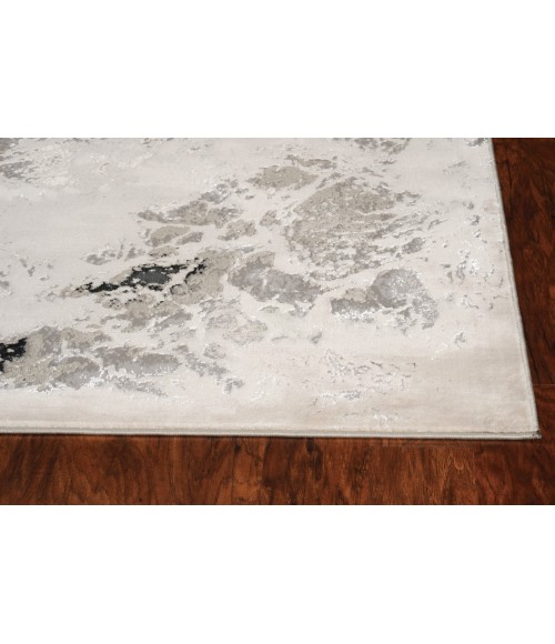 Kas Luna Lun7120 Area Rug Kas Luna 7120 Silver Nightscape Area Rug 5'3" x 7'7"